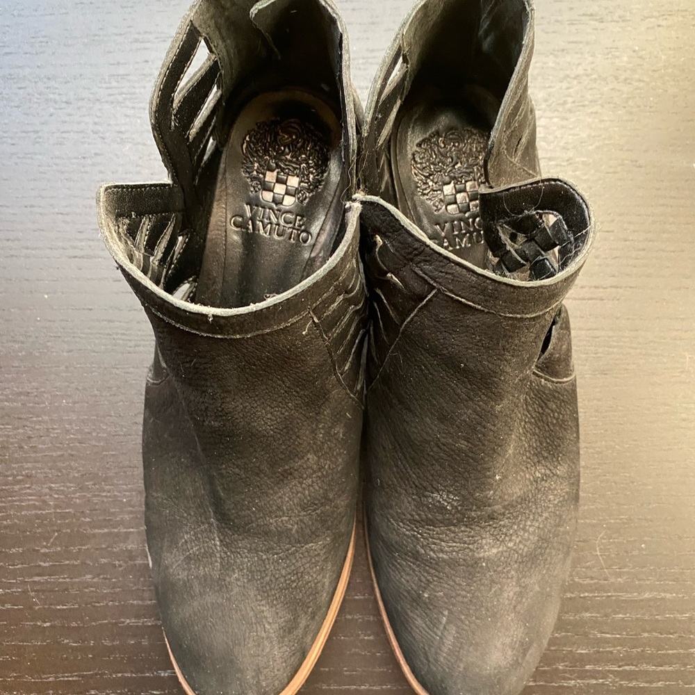 Vince Camuto black booties